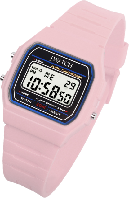 Basic Digital Retro Uhr in Pink 35MM
